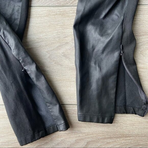 Banana Republic Faux Leather Front Sloan Fit Legging - Picture 6 of 16